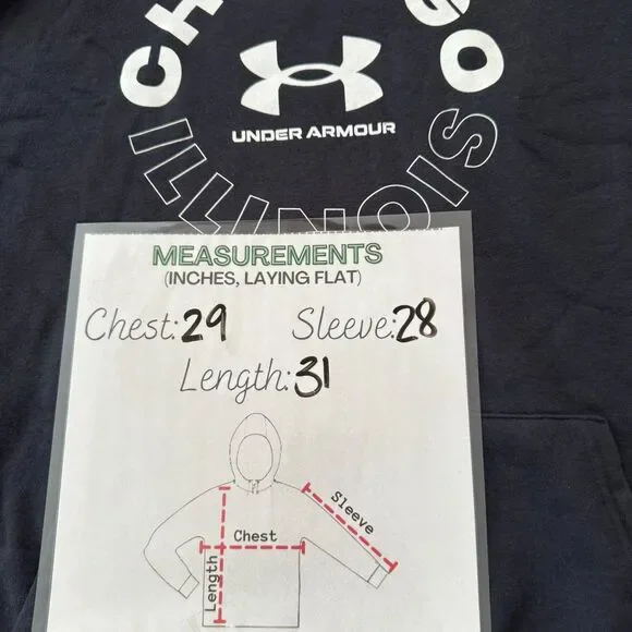 Under Armour NWT Sz XXL Black Chicago Hoodie - Picture 7 of 11